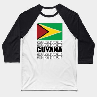 Flag of Guyana Baseball T-Shirt